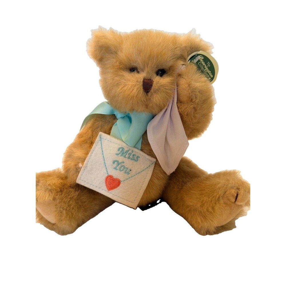 Bearington Collection Beary Blue Without You Teddy 11”,  “Miss You” With Hanky